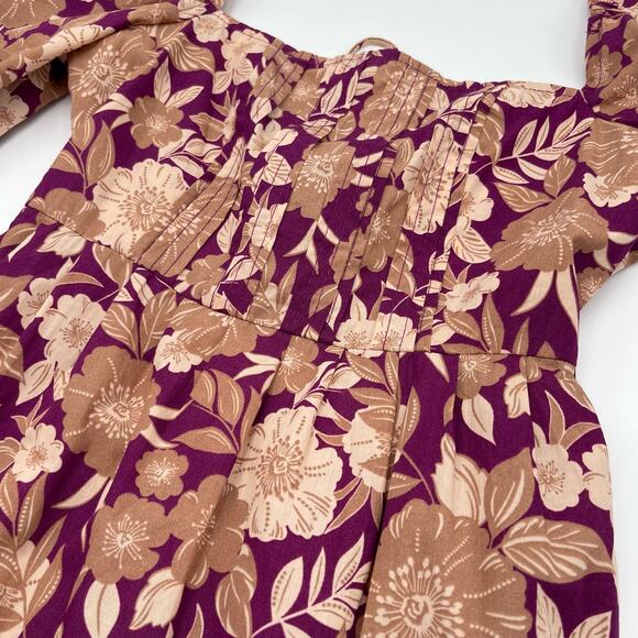 Favorite Daughter | NWT The Mirka Floral Open Back Peasant Fall Maxi Dress 0 - Picture 5 of 15